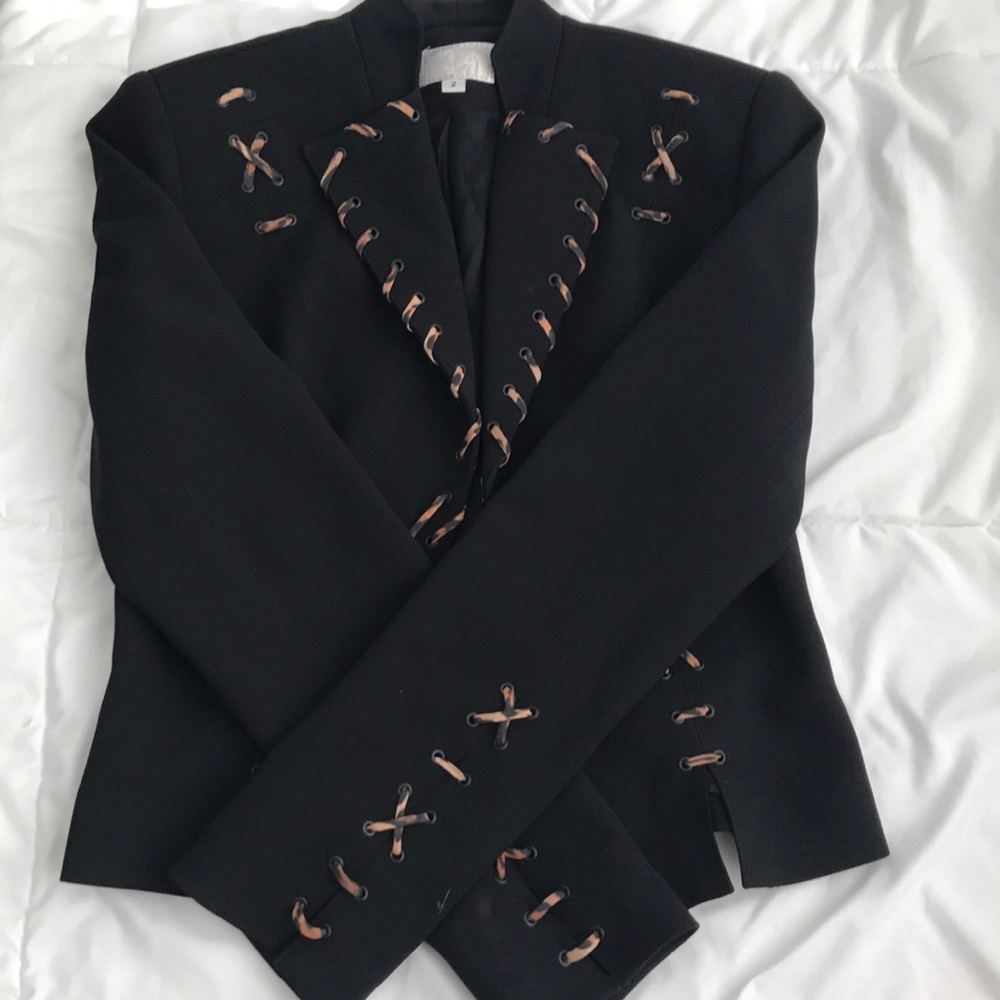 Vintage Alberto Makali animal print  Blazer